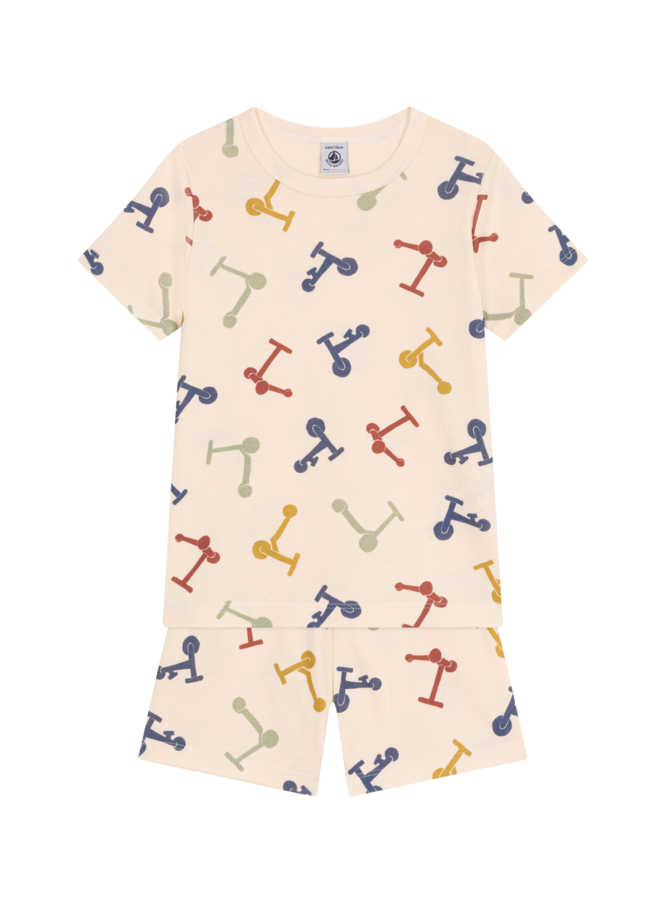 Petit Bateau Pyjama mit Roller-Print