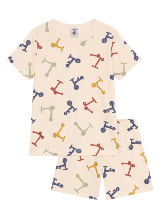 Petit Bateau Pyjama mit Roller-Print