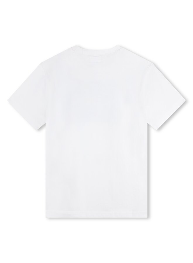 HUGO Kinder T-Shirt weiß mit grau-schwarzem Logo