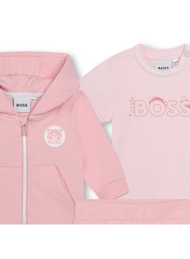 BOSS rosa Baby Jogger Set 3 teilig