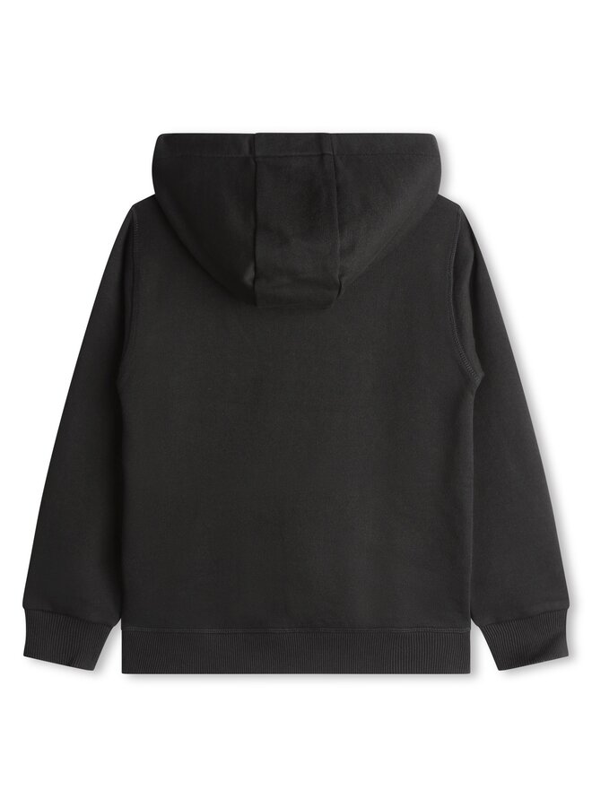 HUGO Kids Kapuzenpullover schwarz mit Logo