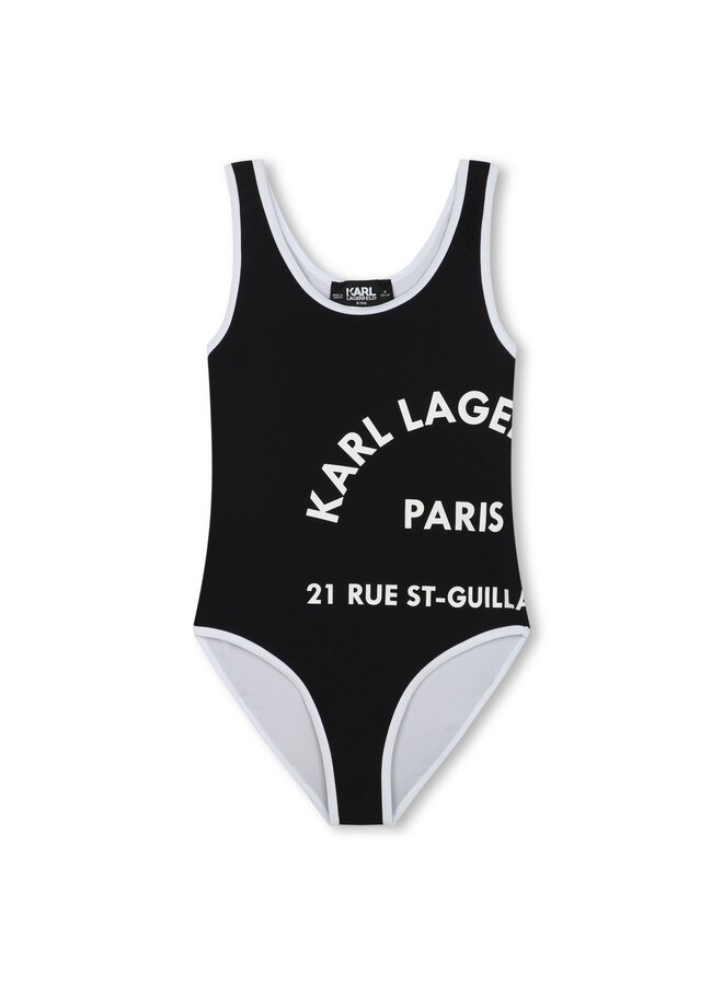 KARL LAGERFELD KIDS Badeanzug mit Logo Artwork