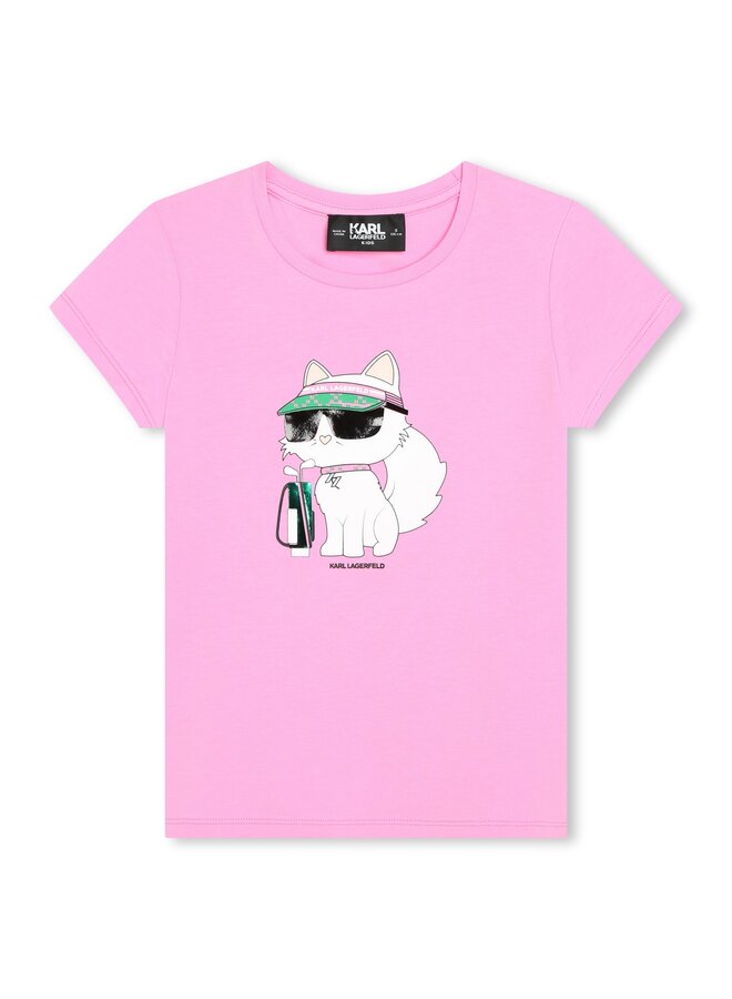 KARL LAGERFELD KIDS T-Shirt Choupette rosa