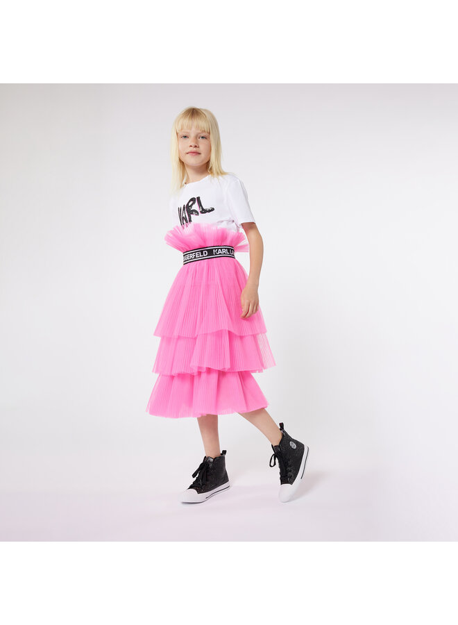 KARL LAGERFELD KIDS T-Shirt Pailletten Logo