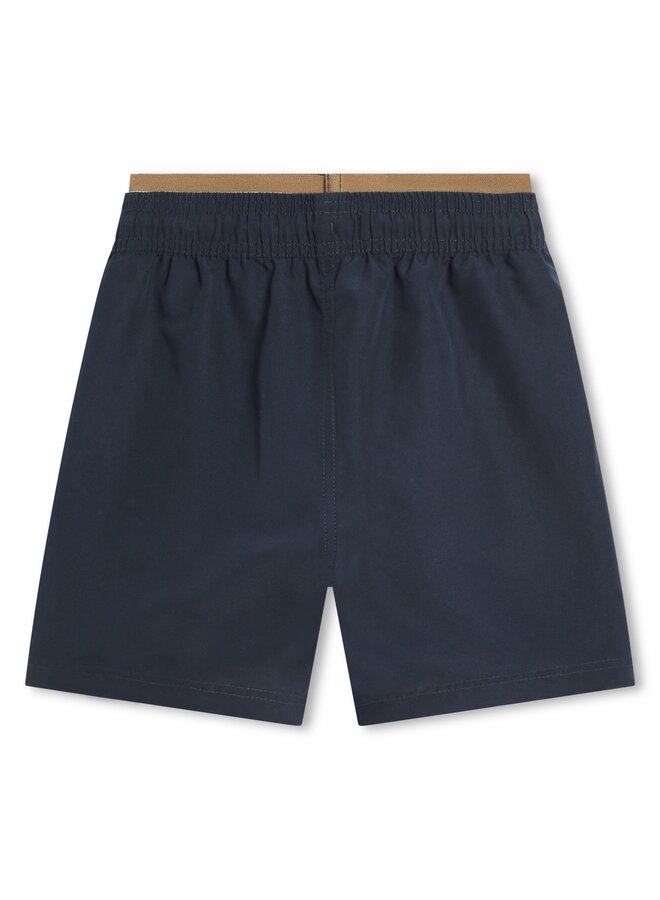 BOSS Surfershorts dunkelblau mit kleinem Logo