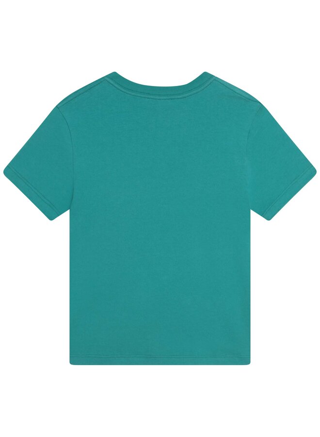 Lanvin Paris Designer T-Shirt Mini Me  grün mit Logoaufdruck