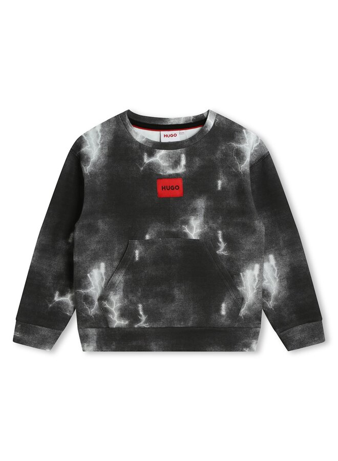 HUGO Kids Sweatshirt Blitze und Wolken