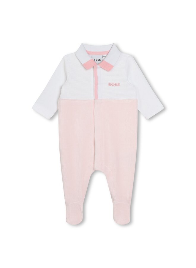 BOSS Baby Samt-Pyjama zweifarbig