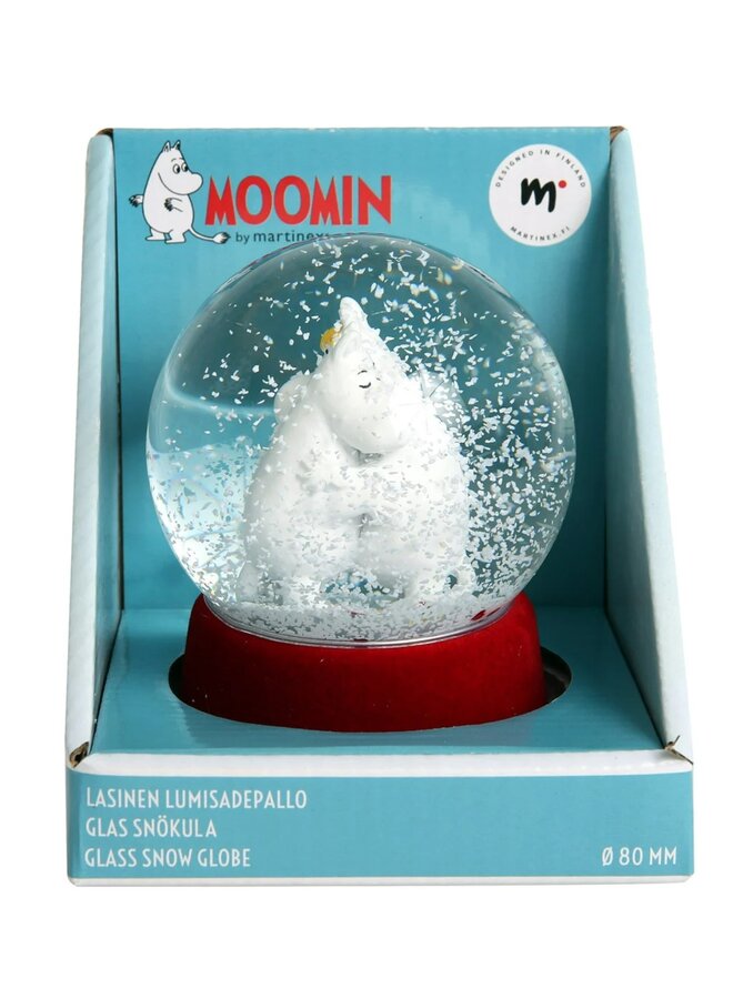 MARTINEX Mumin Schneekugel snowball hugs Mumintroll und Snorkmaiden