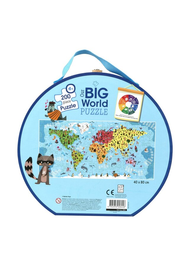 Barbo Toys Barbo Toys Big World Puzzle Koffer Entdeckungsspiel