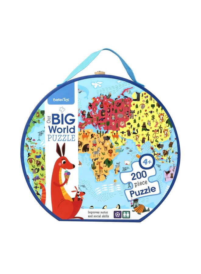 Barbo Toys Barbo Toys Big World Puzzle Koffer Entdeckungsspiel