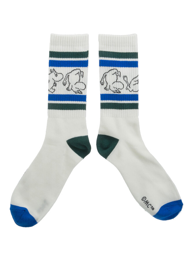 Nordicbuddies - Socken  Retro Moomin Socken  -weiß Mumintroll