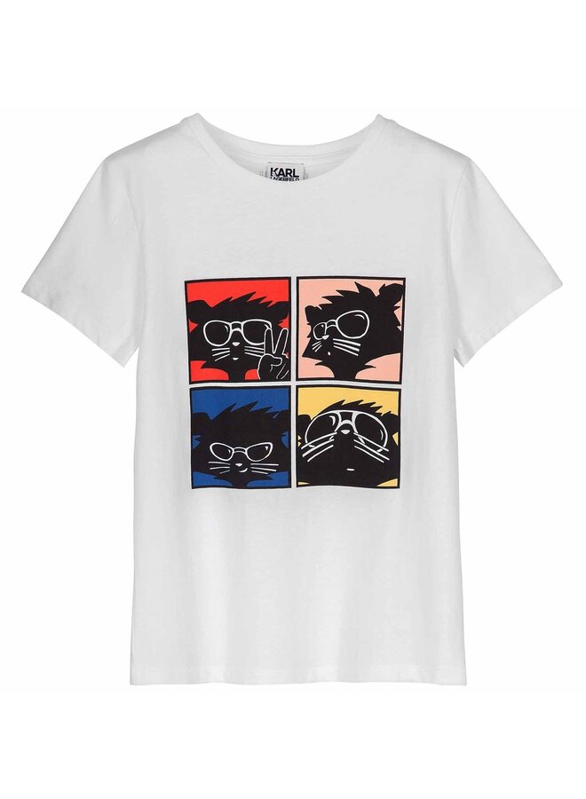 KARL LAGERFELD KIDS T-Shirt weiß iconic Chaupette