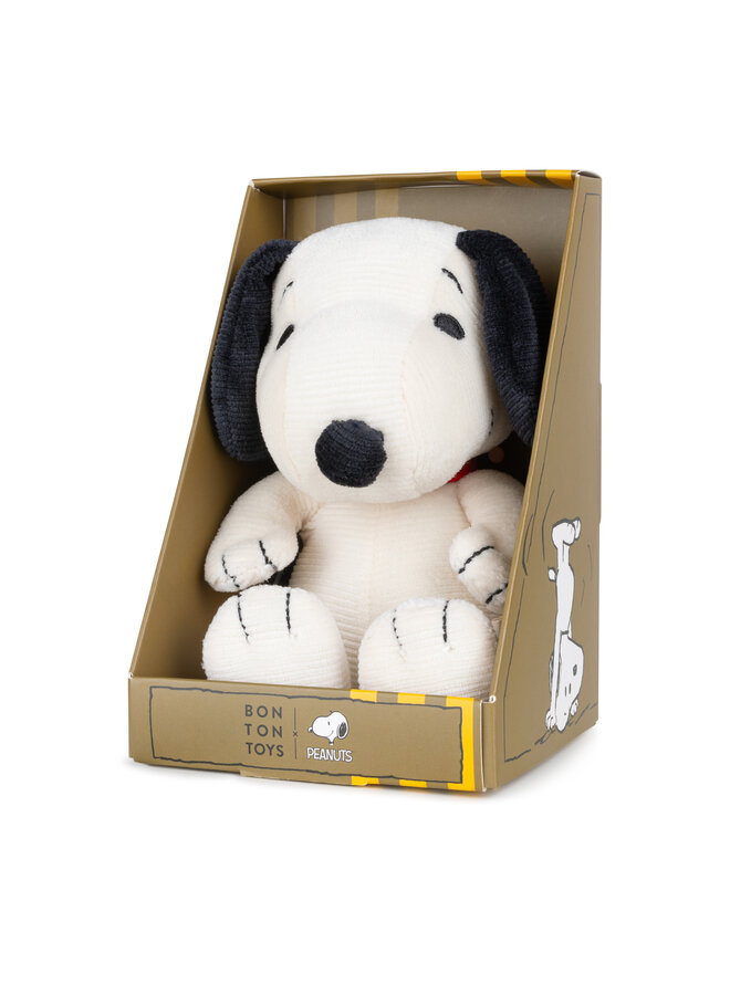Snoopy Corduroy Cream sitzend mit Geschenkbox 17cm
