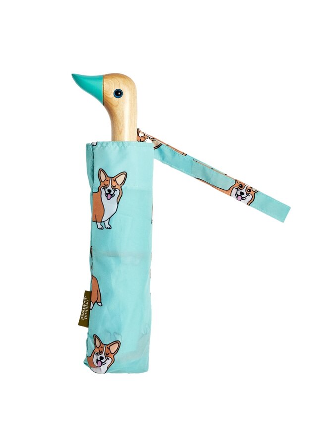 ORIGINAL DUCKHEAD EU Regenschirm mit Entenkopf   -  Coucou Suzette - Corgi Dog MintCopy