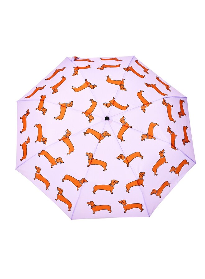 ORIGINAL DUCKHEAD EU Regenschirm mit Entenkopf   -  Coucou Suzette - Dachshund Purple
