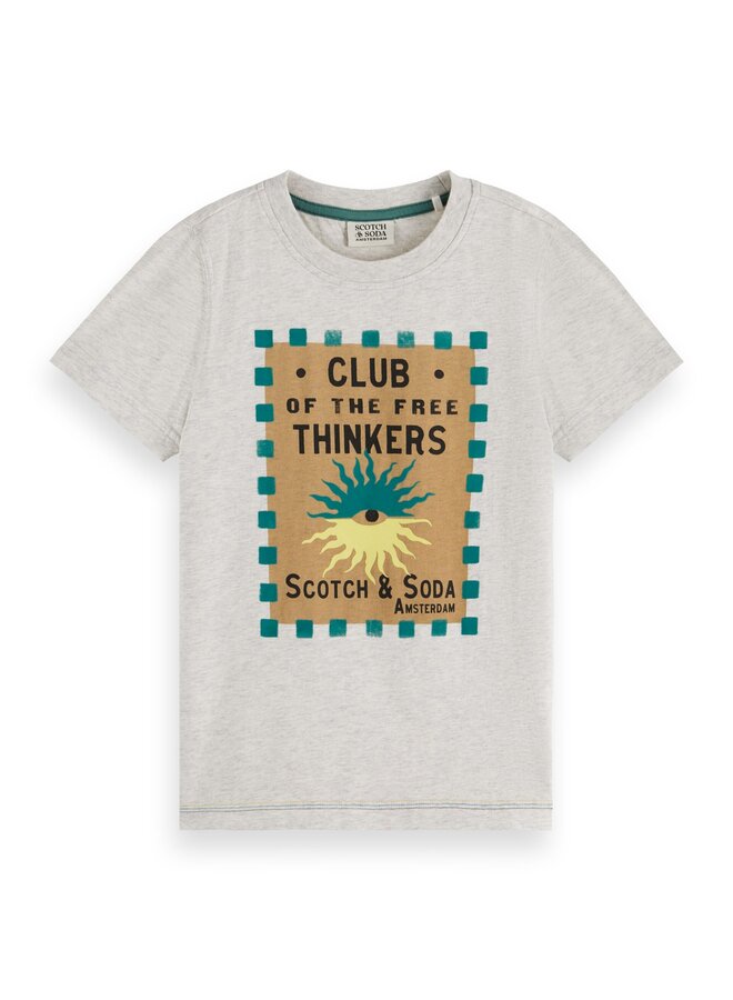 SCOTCH & SODA Kinder T-Shirt mit Print "Club of the Free Thinkers"