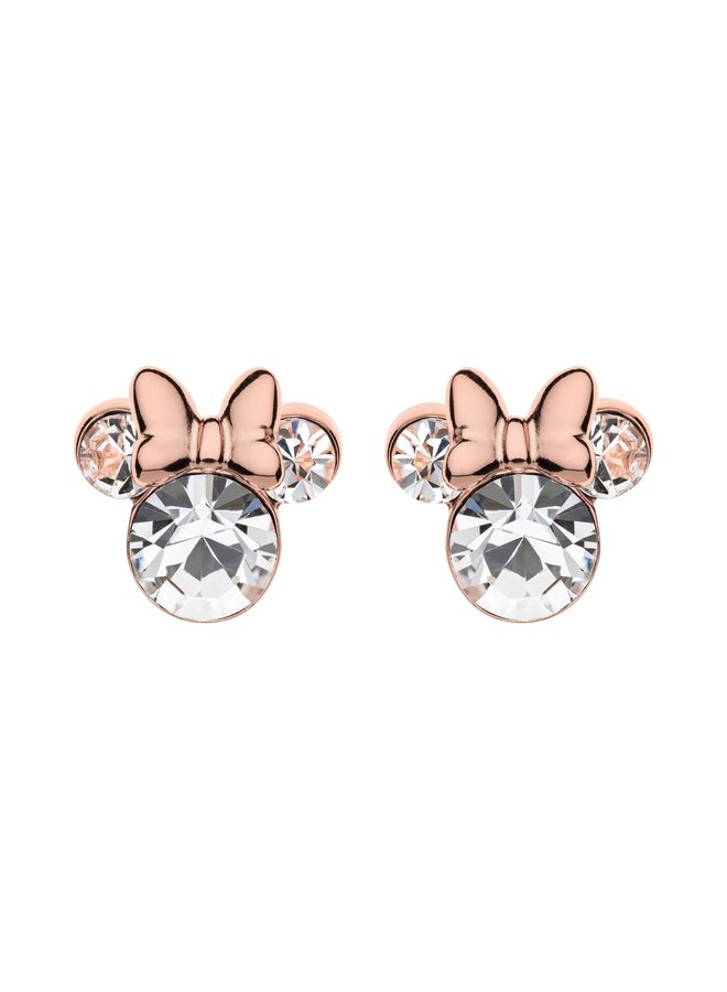 Disney Kinderohrringe Minnie Mouse aus 925er Silber ©DISNEY rosegold