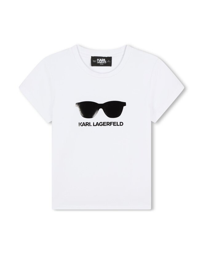 KARL LAGERFELD KIDS weiß T-Shirt Sonnenbrille