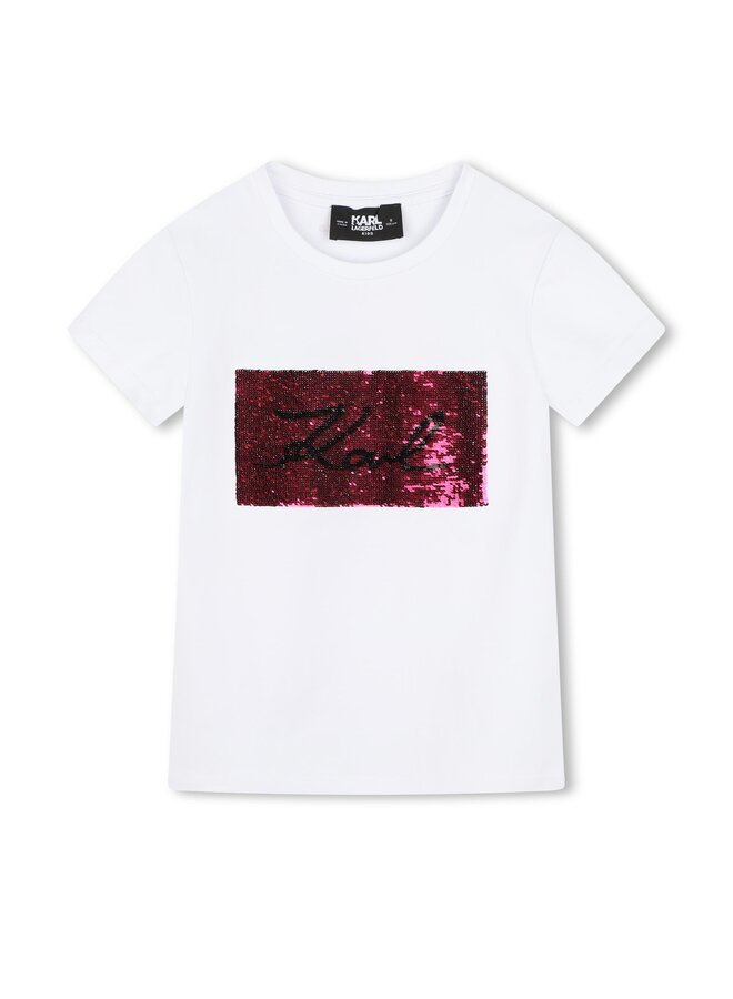 KARL LAGERFELD KIDS T-Shirt Wendepailletten