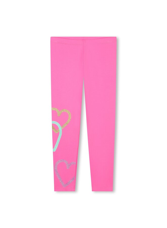 Billieblush Leggings pink mit Herzmotiv am Bein