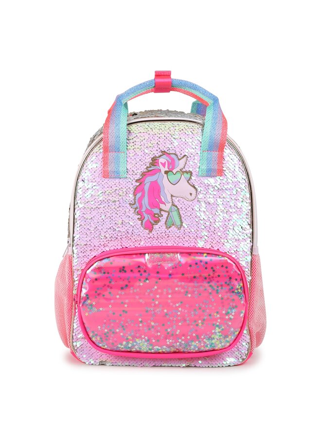 Billieblush Rucksack mit Wendepailletten pink Pegasus