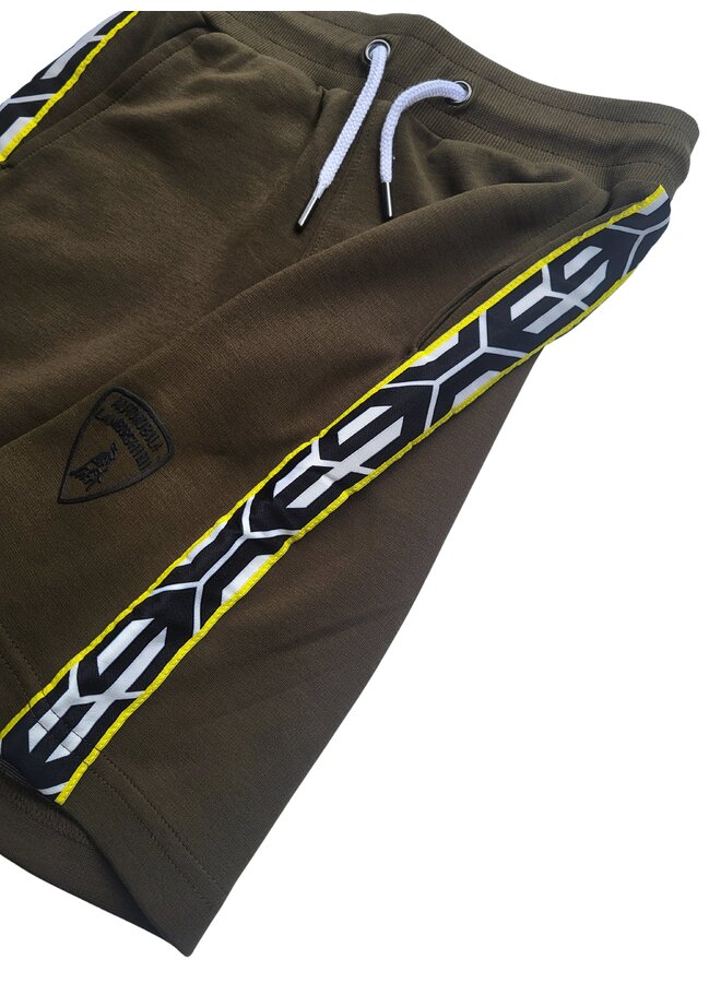 Automobili Lamborghini Kids Shorts Logo Khaki