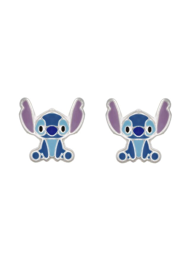 Disney Ohrringe Stitch ©DISNEY blau lila aus 925er Silber ©DISNEY