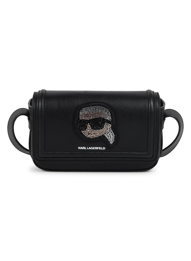 KARL LAGERFELD KIDS Tasche ikonisch Logo schwarz