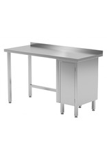 Werktafel met kastje rechts | 800-1900mm breed | 600 of 700mm diep