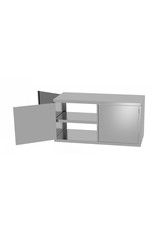 Wandkast pass-through | met 2 klapdeuren | 700-1300mm breed | 300 of 400mm diep | 600mm hoog
