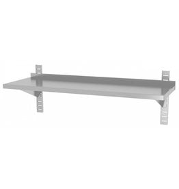 Wandplank | 1 plank | met 2 beugels | 600-1500mm breed | 300 of 400mm diep