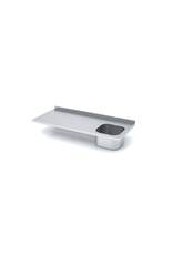 RVS Werkblad met spoelbak Heavy Duty | 600-4000mm breed | 600-1000mm diep