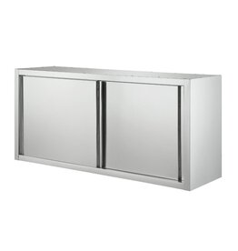 RVS Wandkast met schuifdeuren | 180x40x(H)65cm