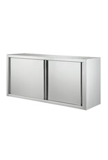 RVS Wandkast met schuifdeuren | 120x40x(H)65cm