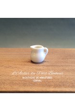 CI International Porcelain Pot à lait blanc miniature 1:12