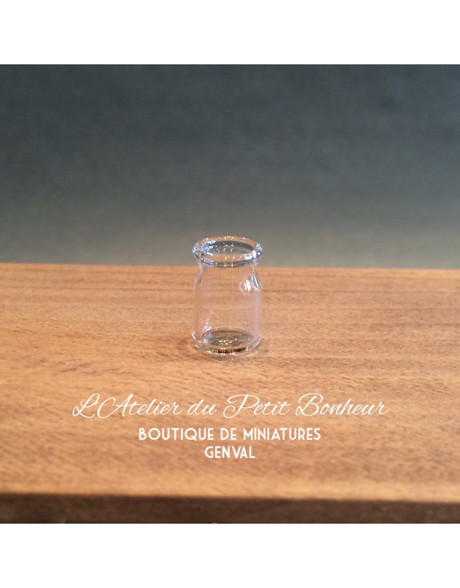 MC Miniatures Company Pot à confiture vide (verre) miniature 1:12