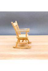 Rocking-chair non verni miniature 1:12