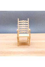 Chaise avec accoudoirs (non vernie) miniature 1:12