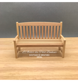 Banc non verni miniature 1:12