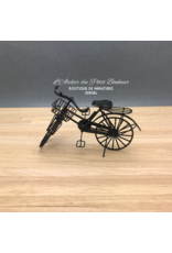 Vélo noir miniature 1:12