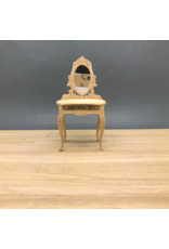 Coiffeuse sculptée avec miroir, miniature 1:12