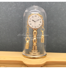 Pendule en laiton avec globe miniature 1:12