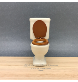 WC blanc porcelaine miniature 1:12