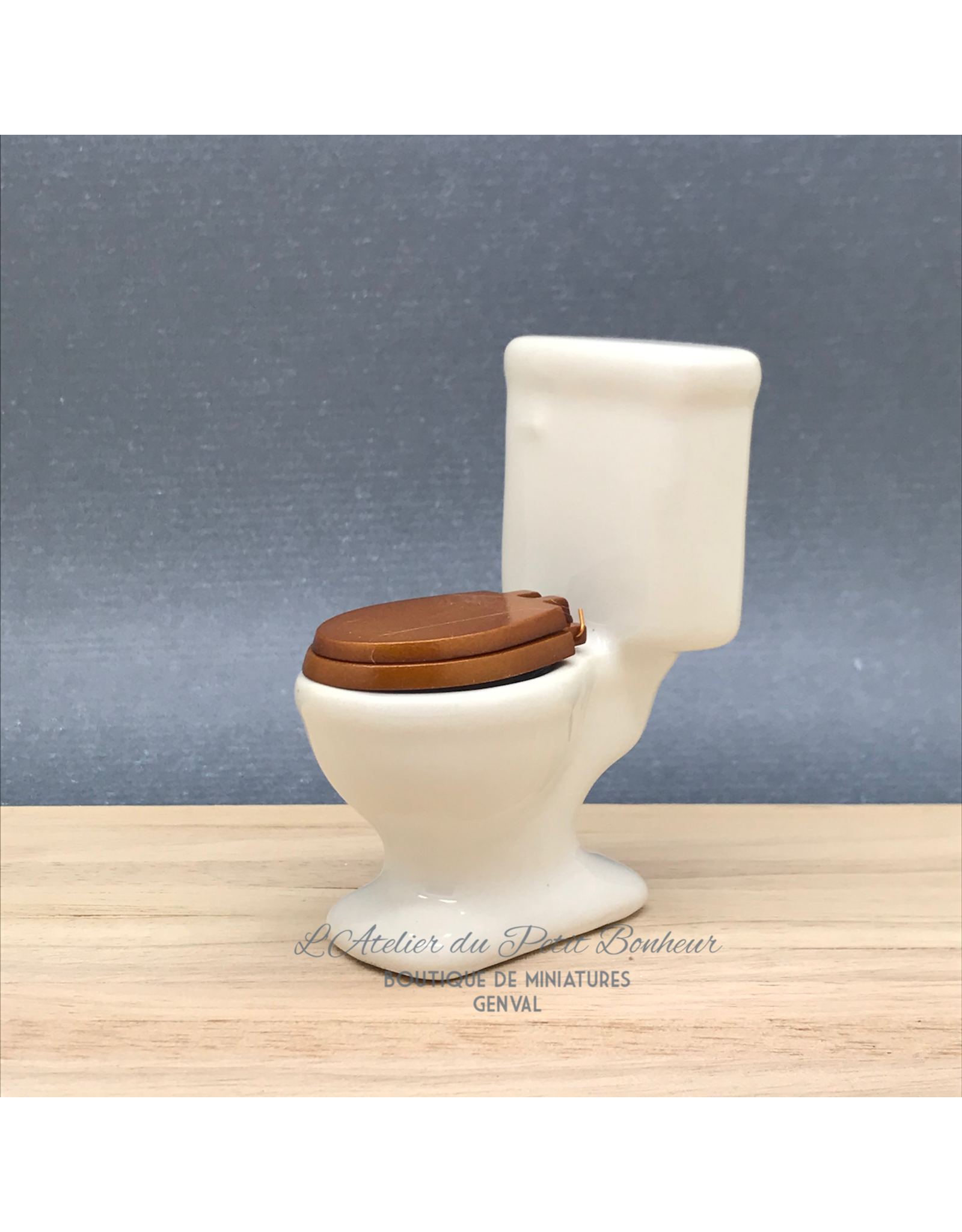 WC blanc porcelaine miniature 1:12