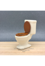 WC blanc porcelaine miniature 1:12