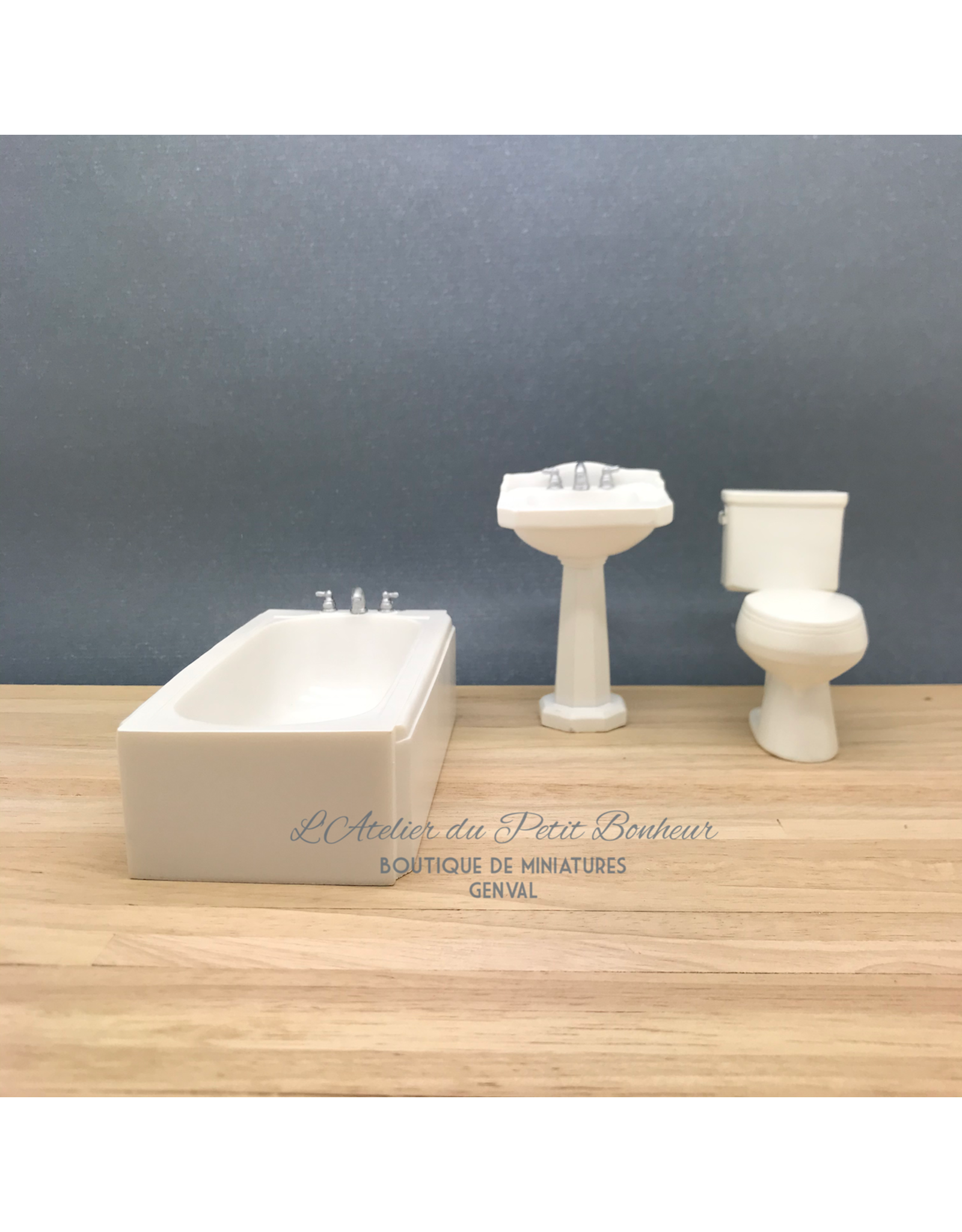 Salle de bain moderne miniature 1:12