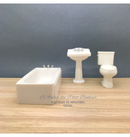 Salle de bain moderne miniature 1:12