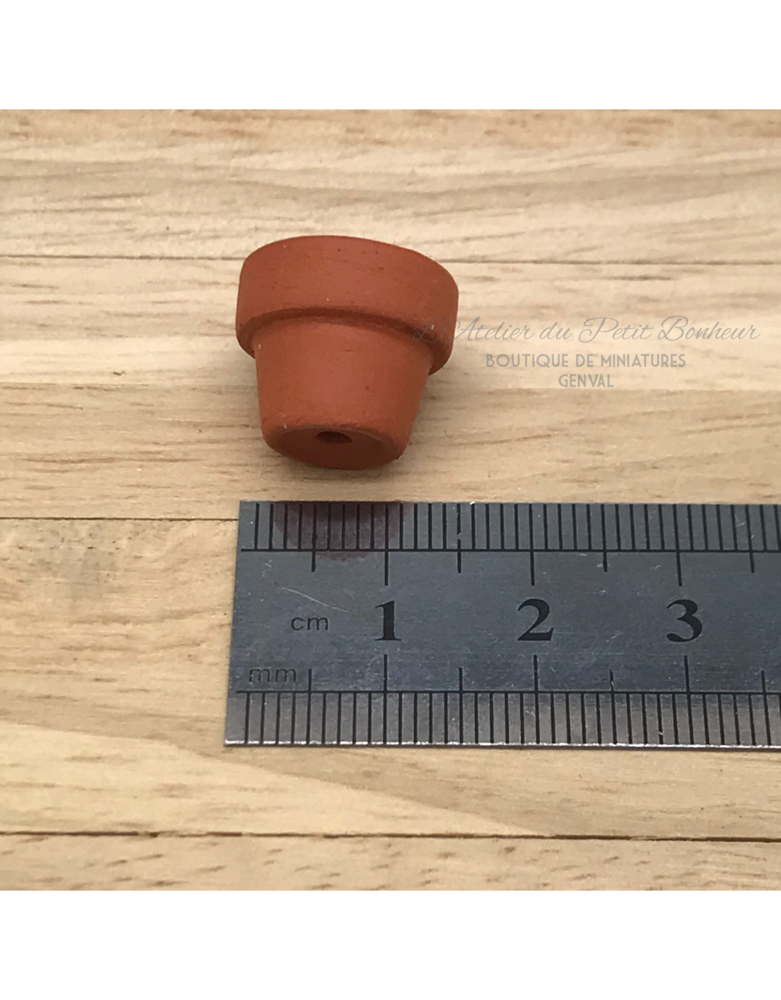 Petit pot de fleurs en terre cuite