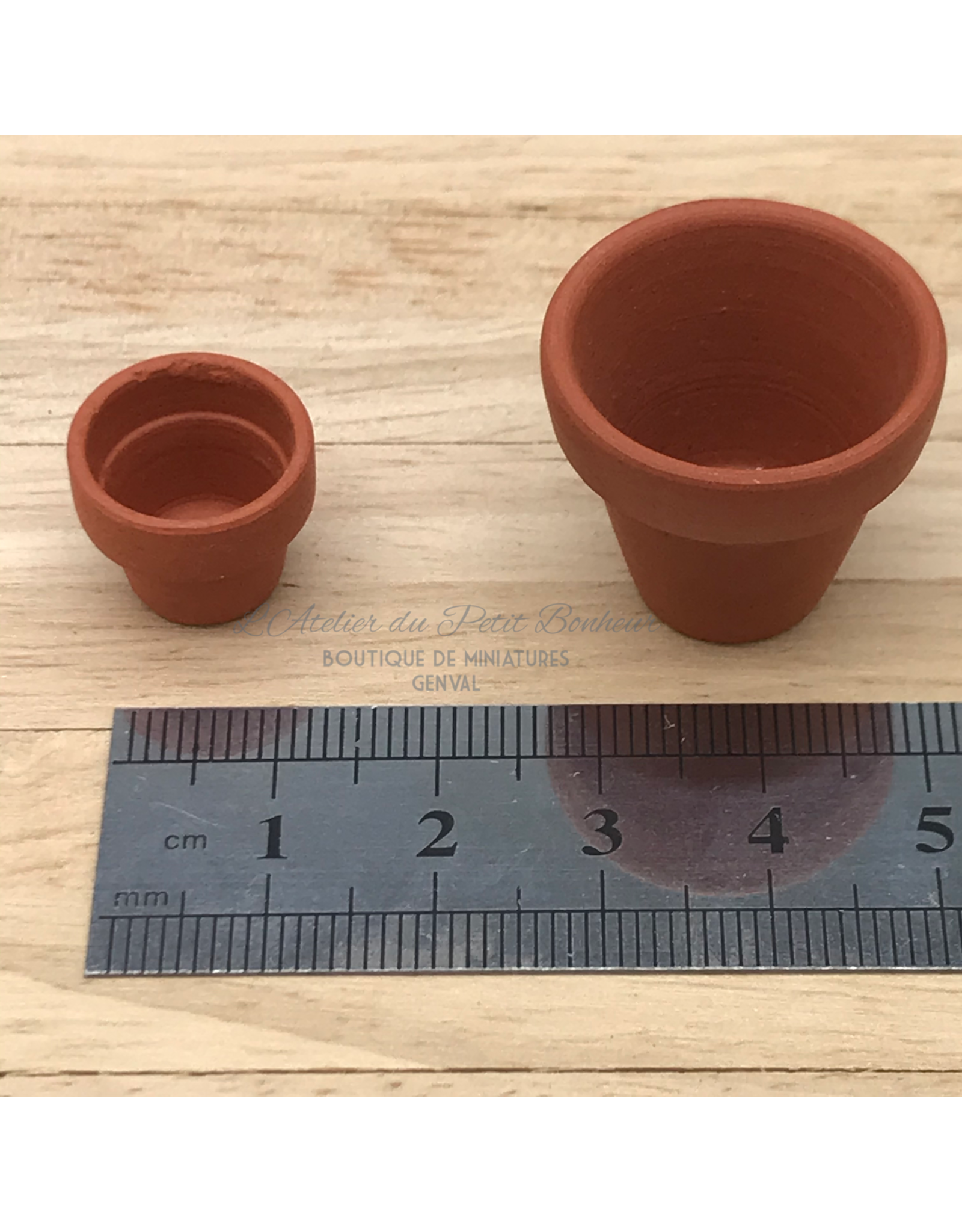 Petit pot de fleurs en terre cuite